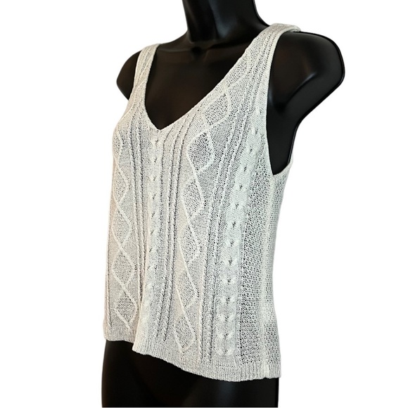 𝅺wishlist Sheer Tank in Ivory - Picture 2 of 7